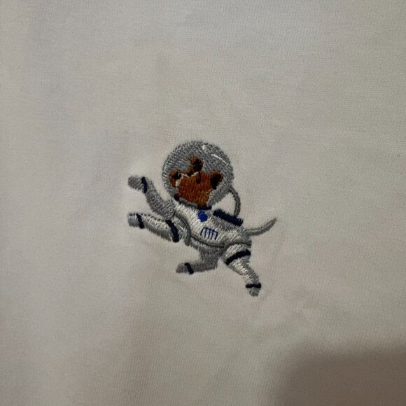 NWOT - Percival 100% Cotton Embroidered Dog Astronaut T-Shirt Men’s Size XL - Picture 2 of 4